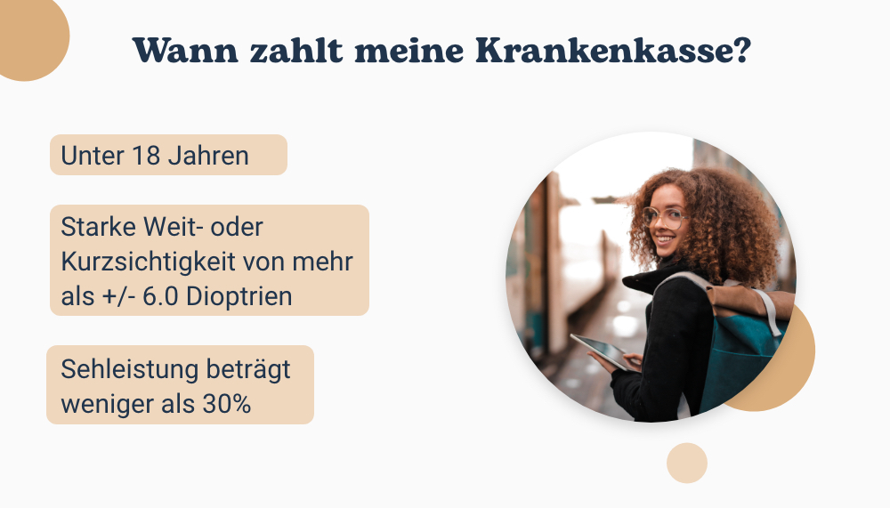 Wann zahlt die Krankenkasse die Brille?