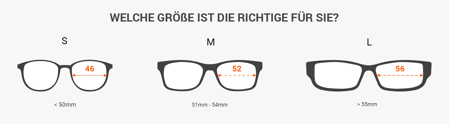 Brillen Größe mit Lineal messen