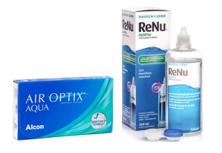 Air Optix Aqua, 6er Pack + ReNu MultiPlus 360 ml Sparset