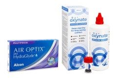 Air Optix Plus Hydraglyde Multifocal (6 Linsen) + Oxynate Peroxide 380 ml mit Behälter