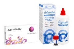 Avaira Vitality (6 Linsen) + Oxynate Peroxide 380 ml mit Behälter