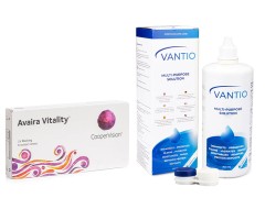 Avaira Vitality (6 Linsen) + Vantio Multi-Purpose 360 ml mit Behälter
