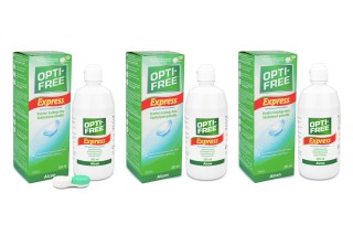 OPTI-FREE Express 3 x 355 ml mit Behälter