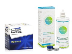 PureVision Multi-Focal (6 Linsen) + Solunate Multi-Purpose 400 ml mit Behälter